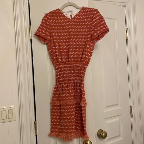 Maje Coral Knit Tweed Jacquard Mini Dress - Picture 2 of 6